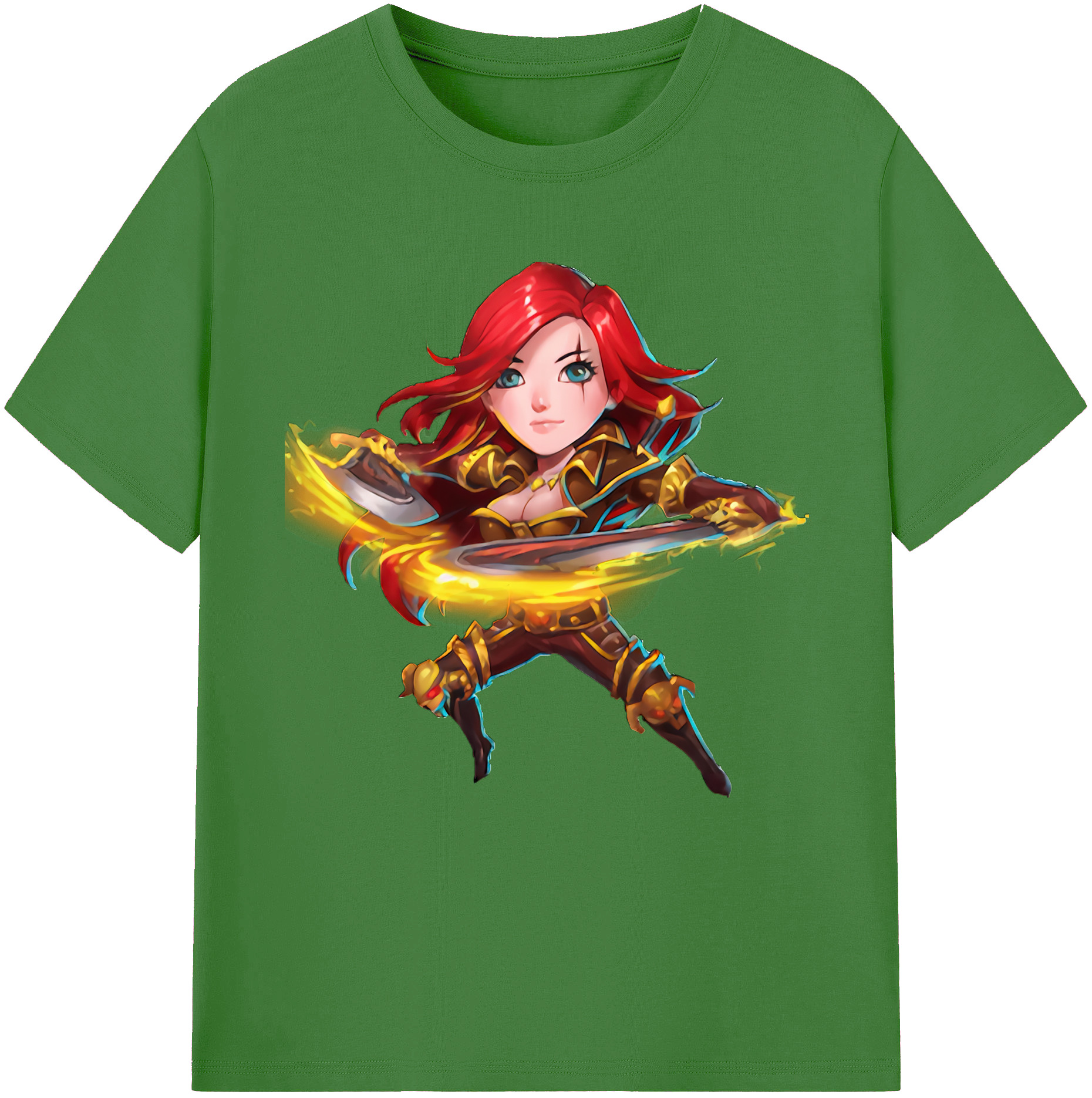 （画像用） リーグ・オブ・レジェンド League of Legends LOL レディースカジュアルプリントTシャツ（綿100％）